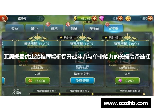 菲奥娜最优出装推荐解析提升战斗力与单挑能力的关键装备选择